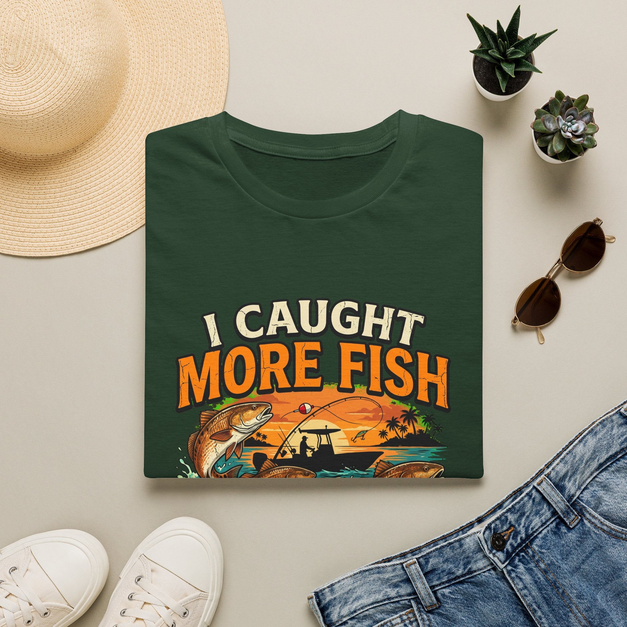 I Caught More Fish Than You Lied About - Funny Florida Fishing T-Shirt