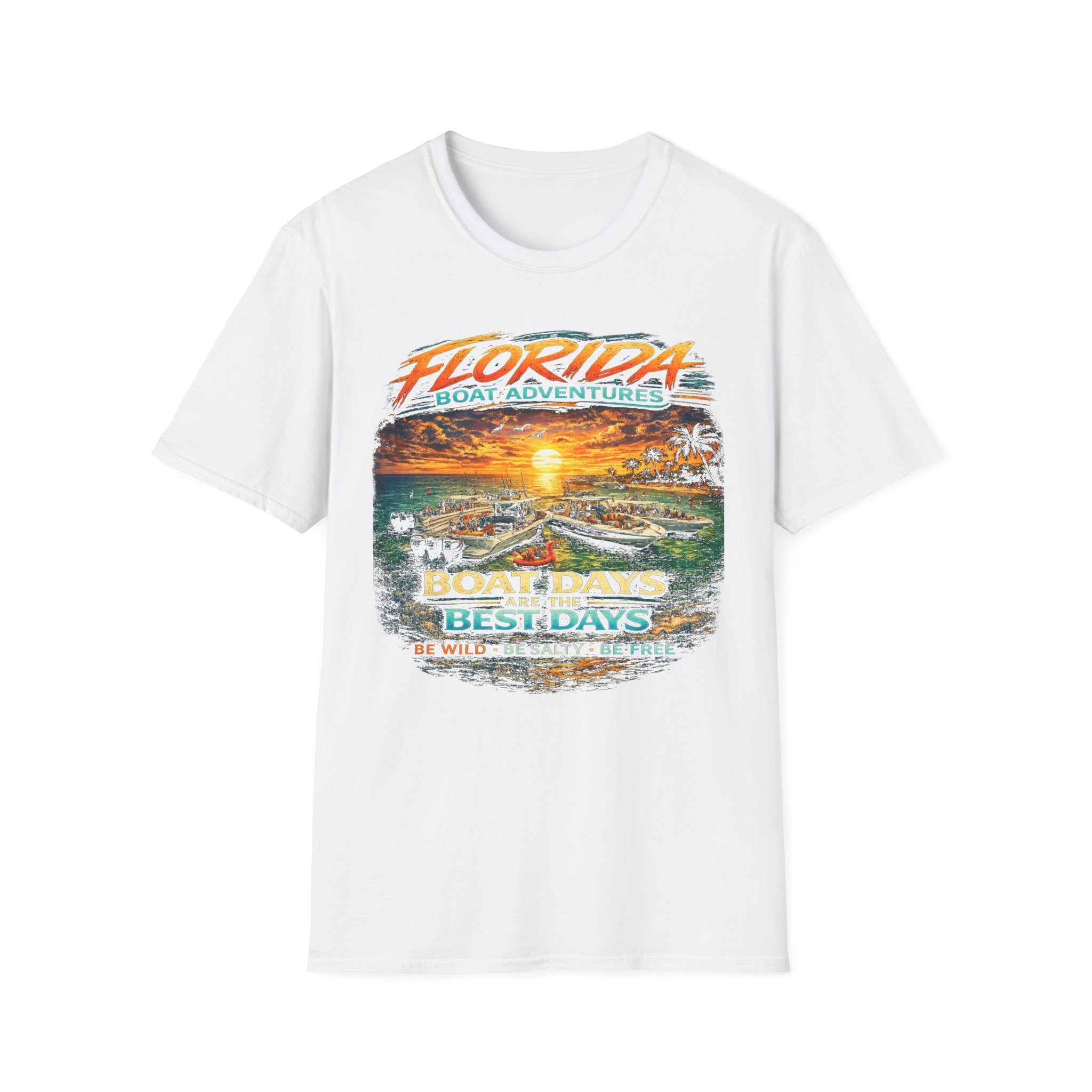 Boat Days Are the Best Days Tee | Funny Boating Shirt for Men or Women | Gildan 6400 Florida Boating T-Shirt