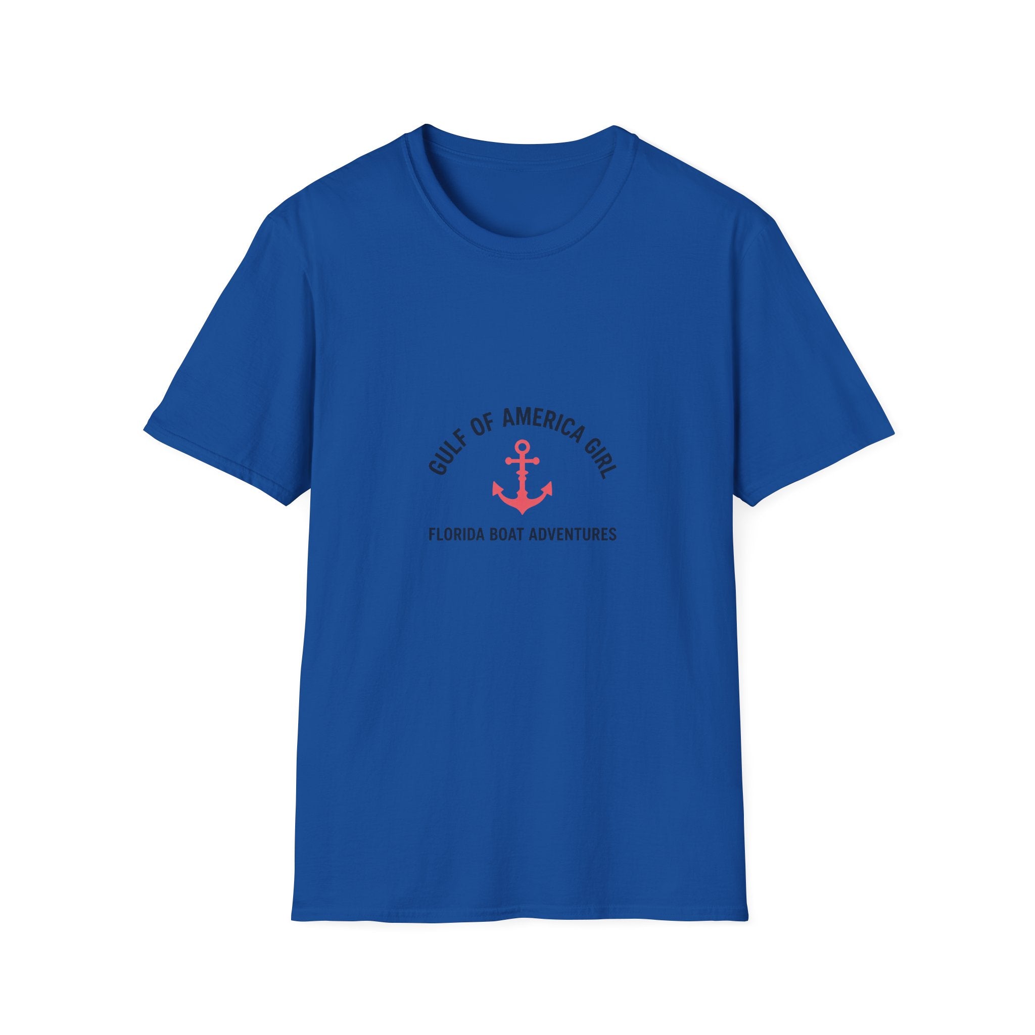 Gulf of America Girl Tee | Florida Boat Adventures Boating Lifestyle Shirt for Women | Gildan 6400 T-Shirt