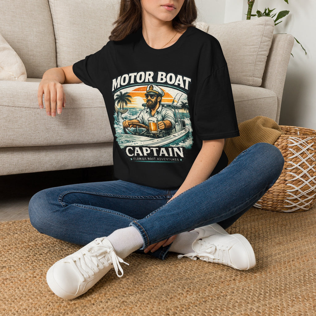 Motor Boat Captain - Florida Boating T-Shirt