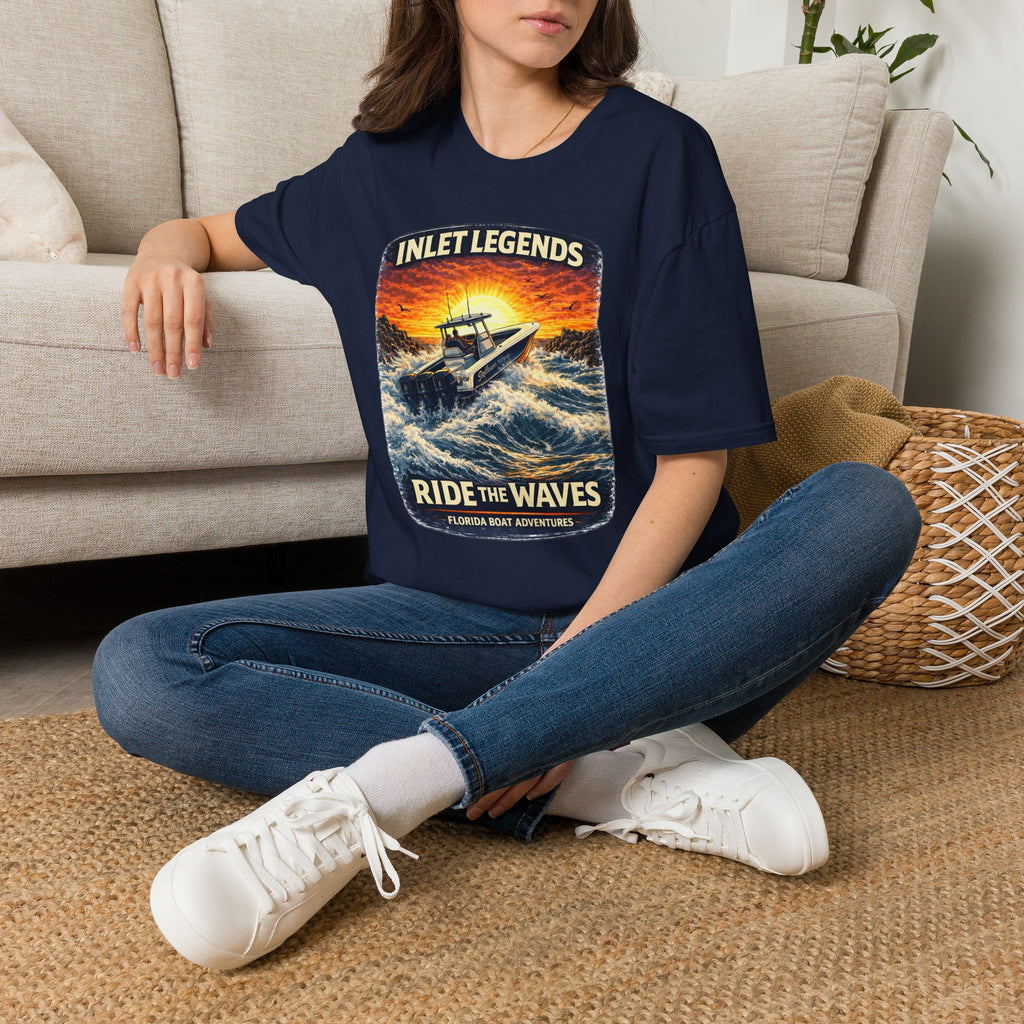 Inlet Legends Tee | Florida Boating & Offshore Fishing Shirt for Men | Gildan 6400 T-Shirt