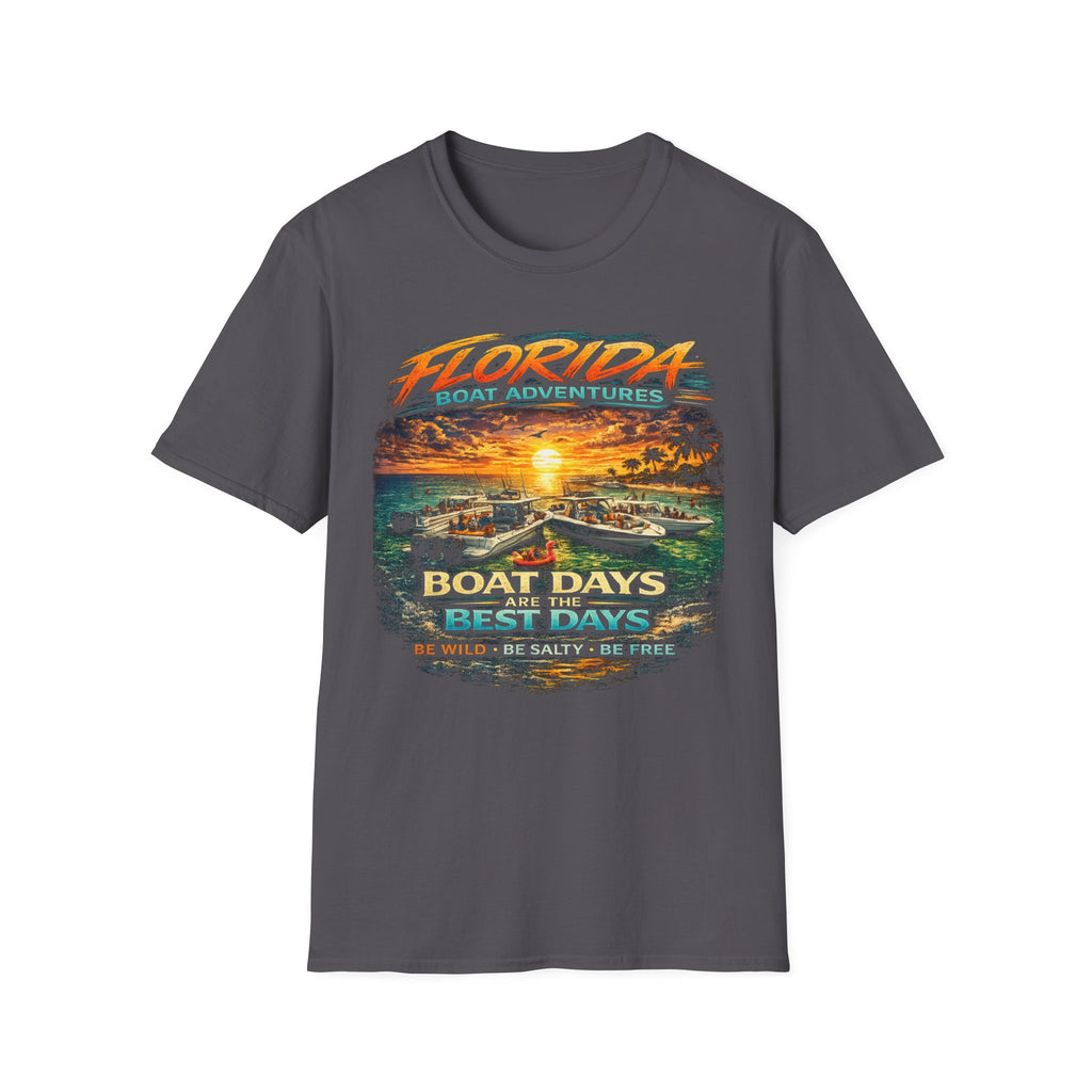 Boat Days Are the Best Days Tee | Funny Boating Shirt for Men or Women | Gildan 6400 Florida Boating T-Shirt