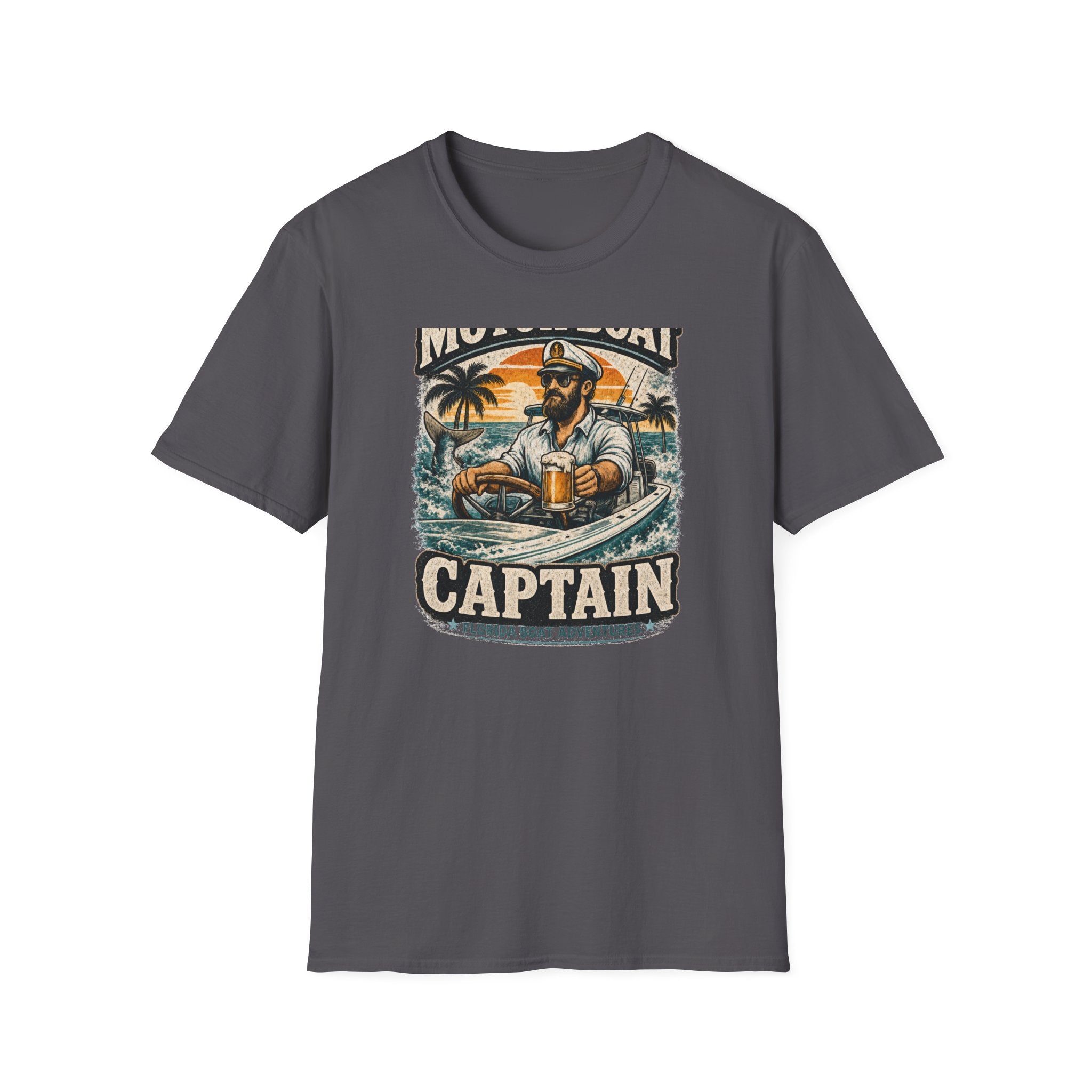 Motor Boat Captain - Florida Boating T-Shirt