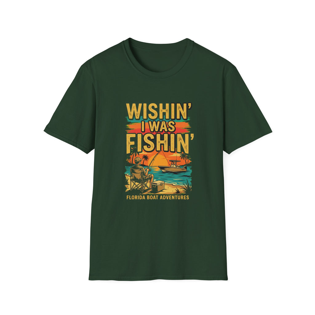 Wishin' I Was Fishin' - Florida Fishing T-Shirt
