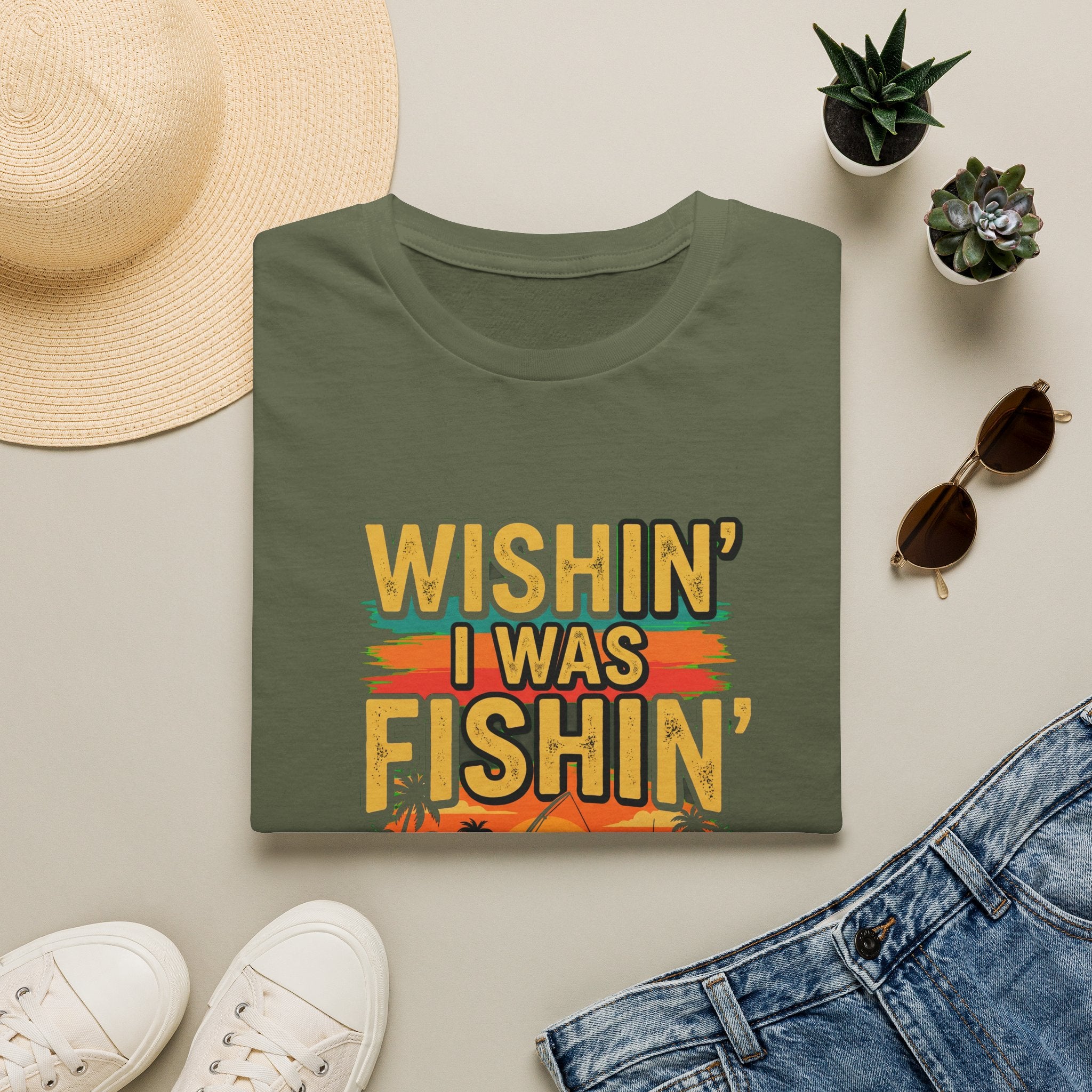 Wishin' I Was Fishin' - Florida Fishing T-Shirt