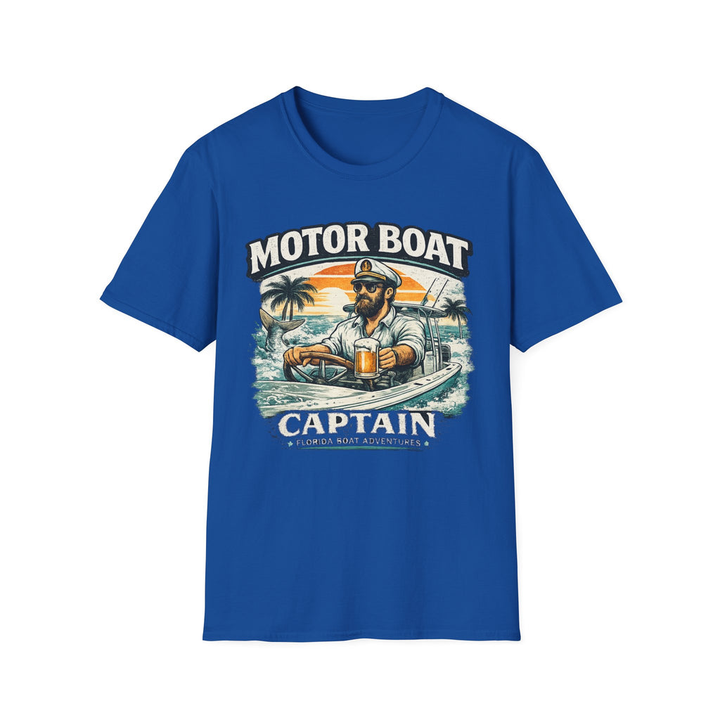 Motor Boat Captain - Florida Boating T-Shirt