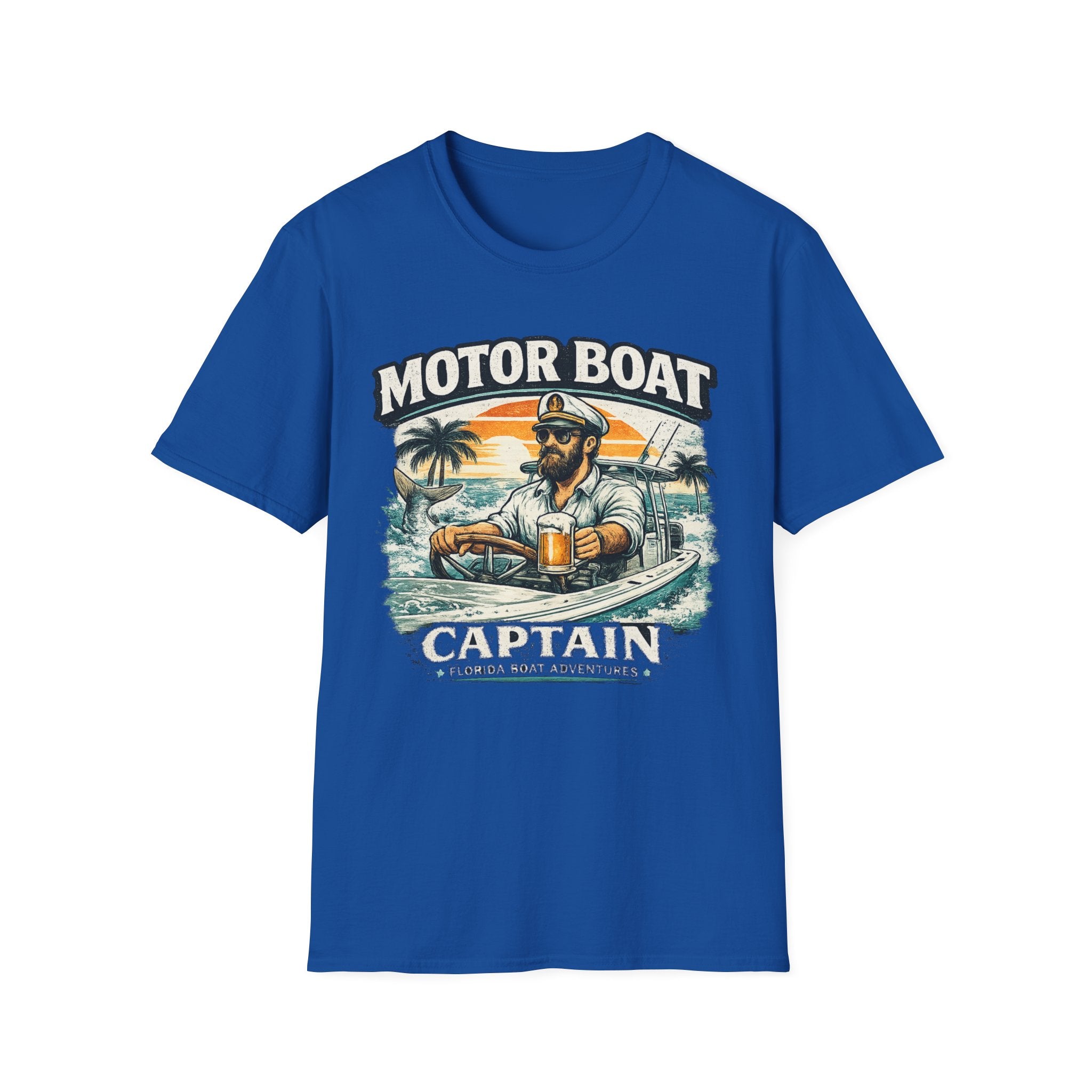 Motor Boat Captain - Florida Boating T-Shirt