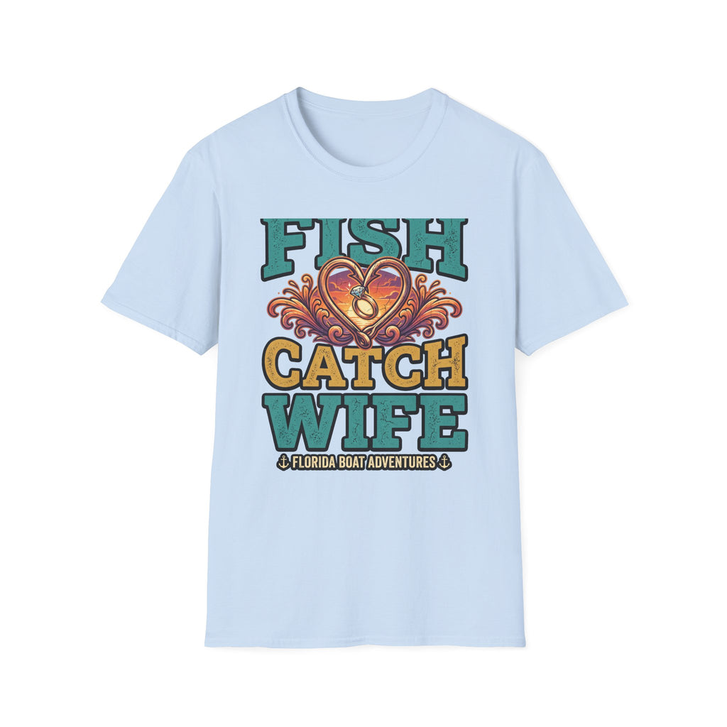 Best Catch Is My Wife - Romantic Fishing T-Shirt for Husbands