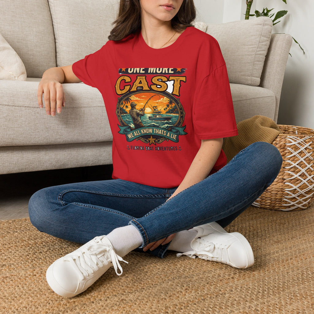 One More Cast (We All Know That's A Lie) - Funny Fishing T-Shirt
