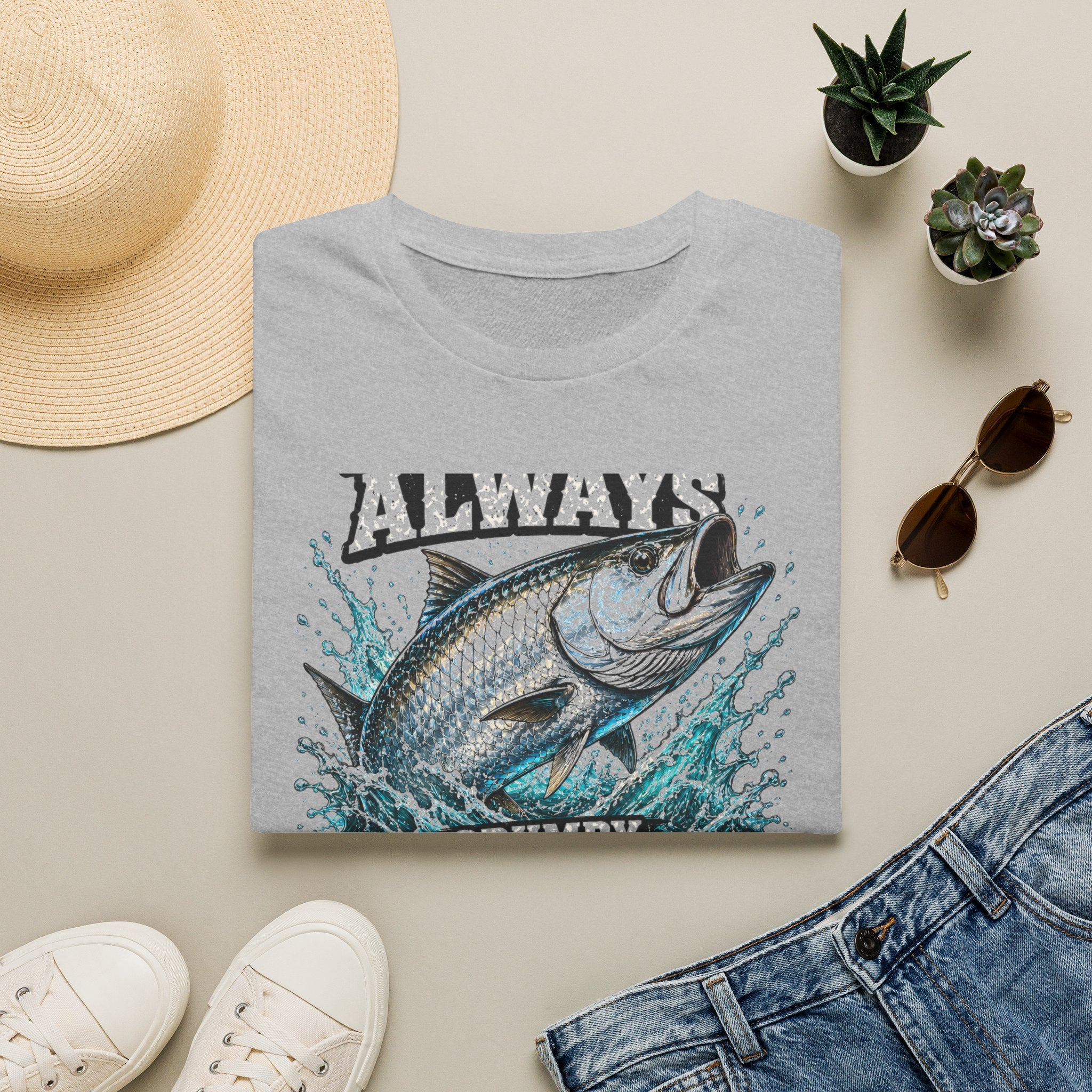 I'm Not Always Grumpy Sometimes I'm Fishing - Funny Fishing T-Shirt