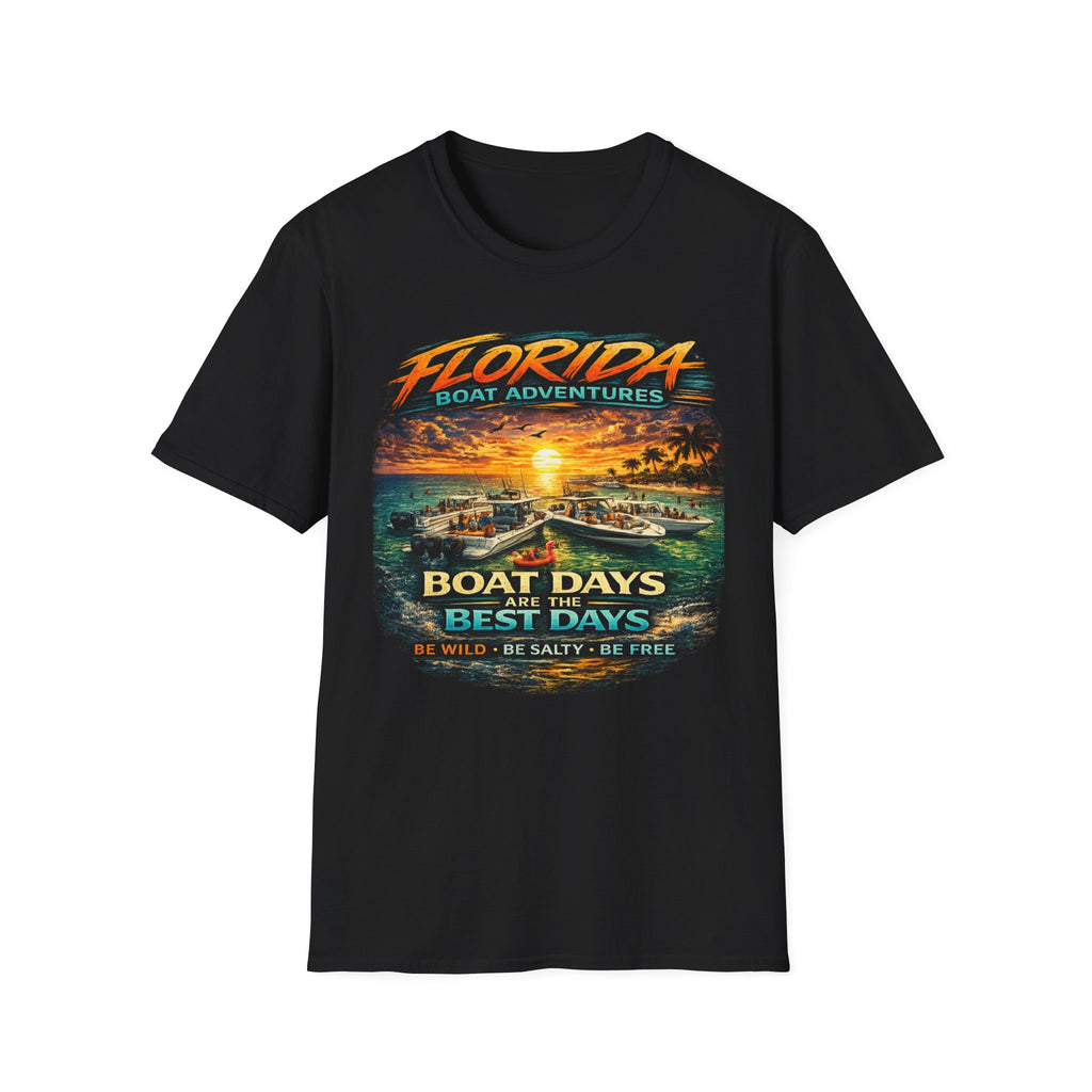 Boat Days Are the Best Days Tee | Funny Boating Shirt for Men or Women | Gildan 6400 Florida Boating T-Shirt