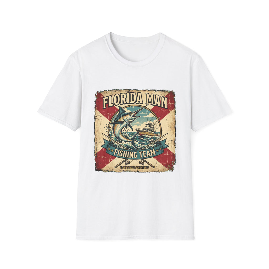 Florida Man Fishing Team - Florida State Pride Fishing T-Shirt