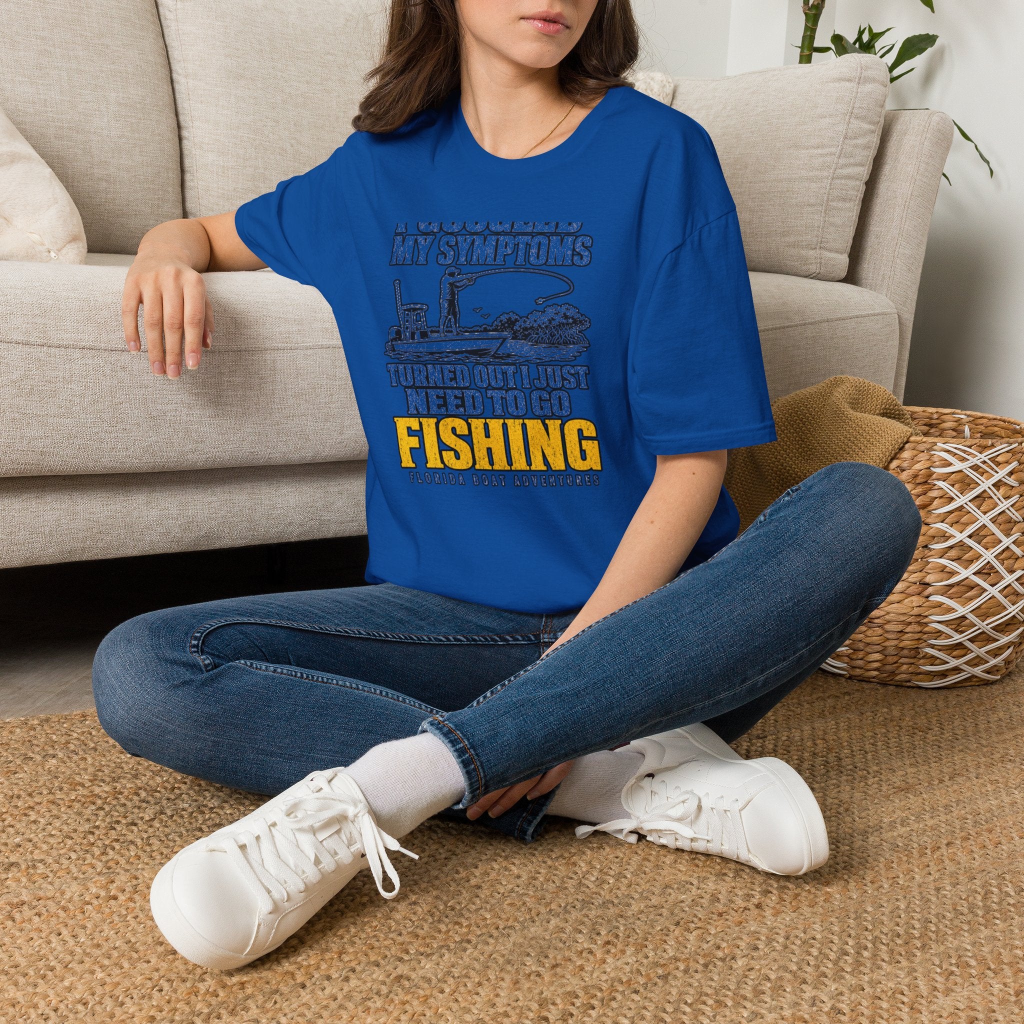 I Googled My Symptoms Turned Out I Just Need To Go Fishing Tee