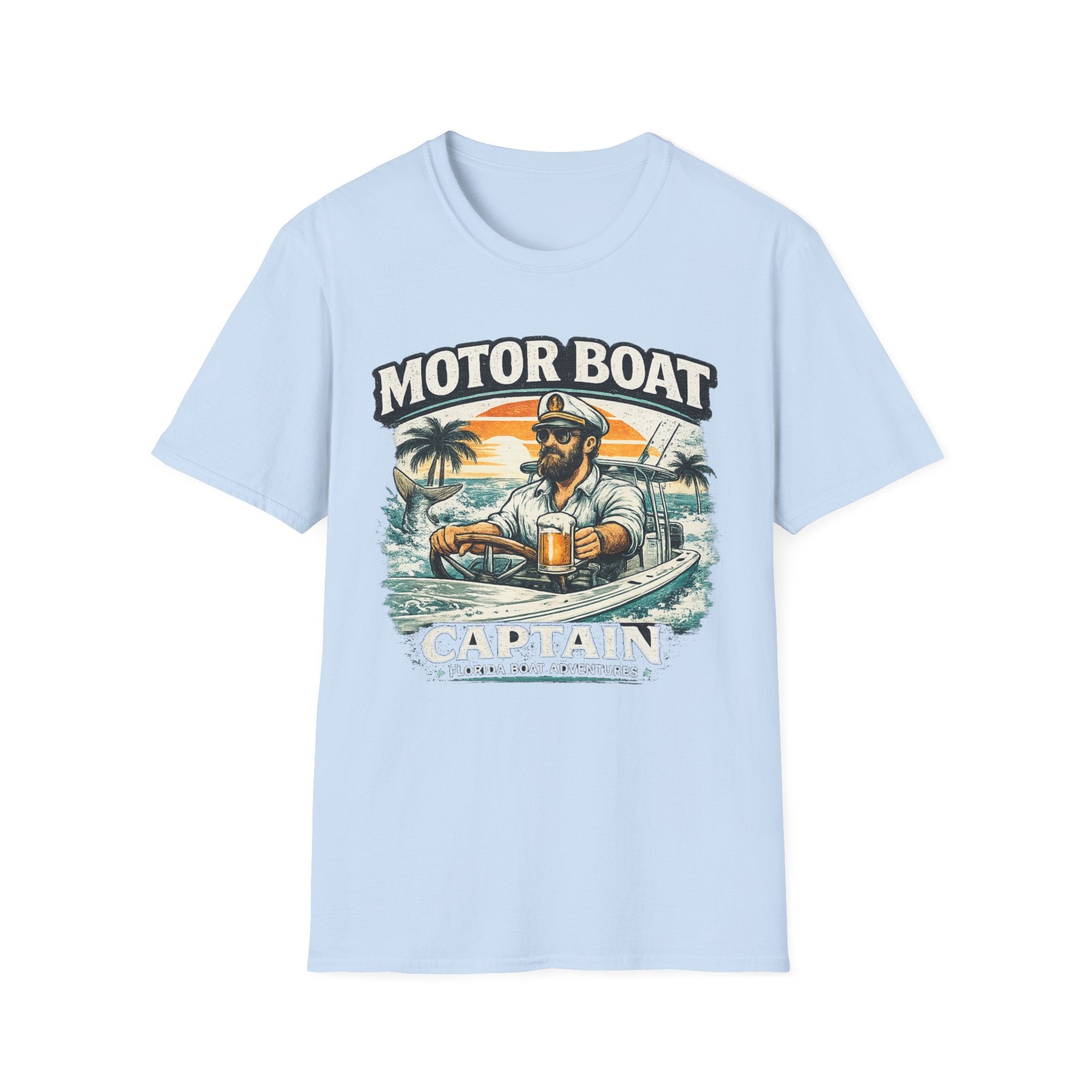 Motor Boat Captain - Florida Boating T-Shirt