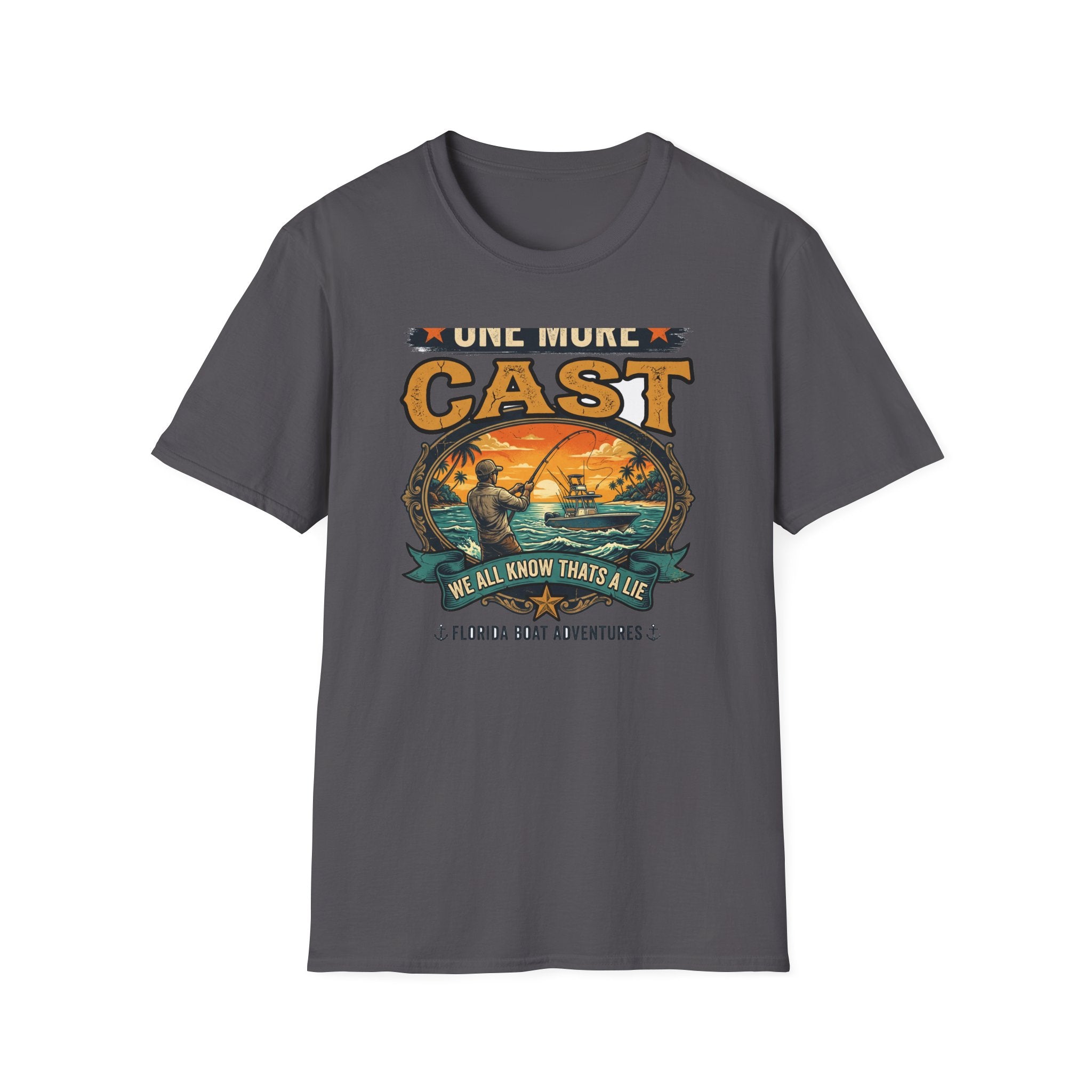 One More Cast (We All Know That's A Lie) - Funny Fishing T-Shirt