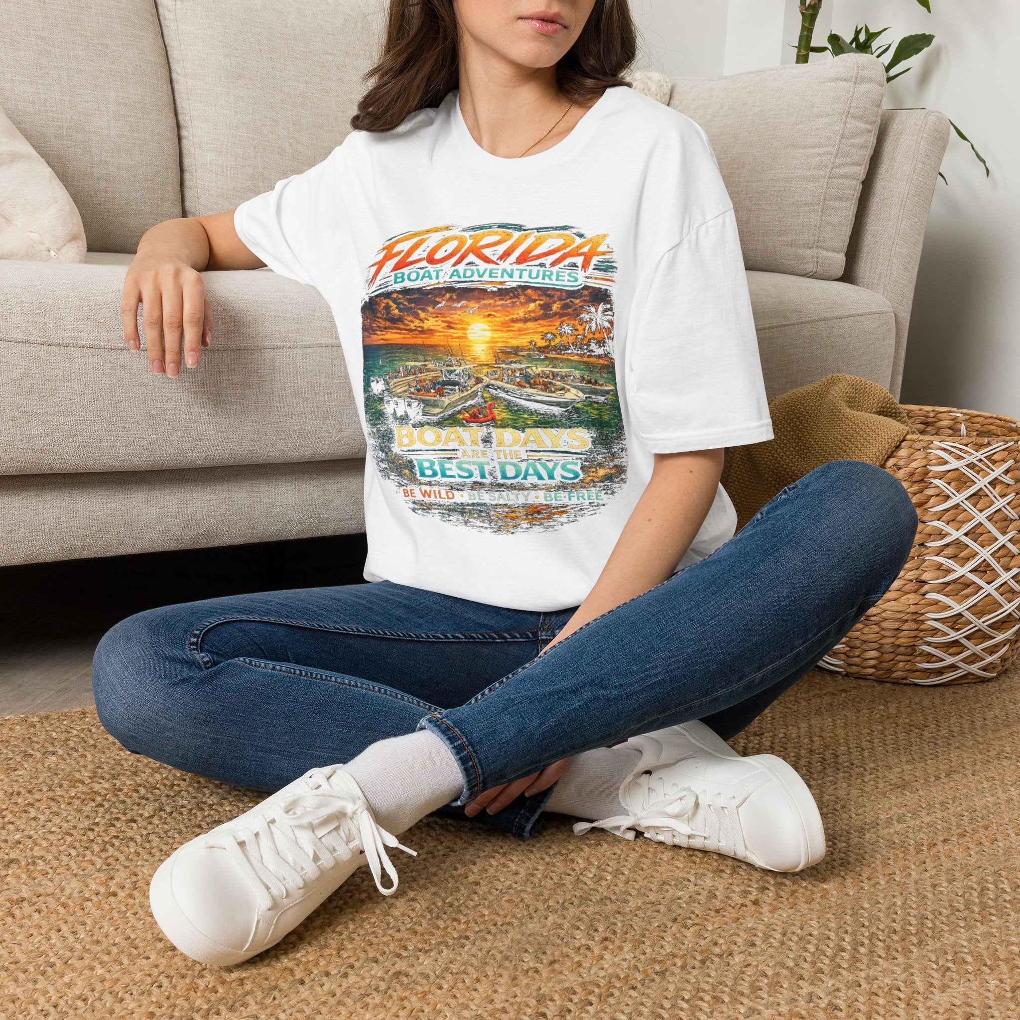 Boat Days Are the Best Days Tee | Funny Boating Shirt for Men or Women | Gildan 6400 Florida Boating T-Shirt