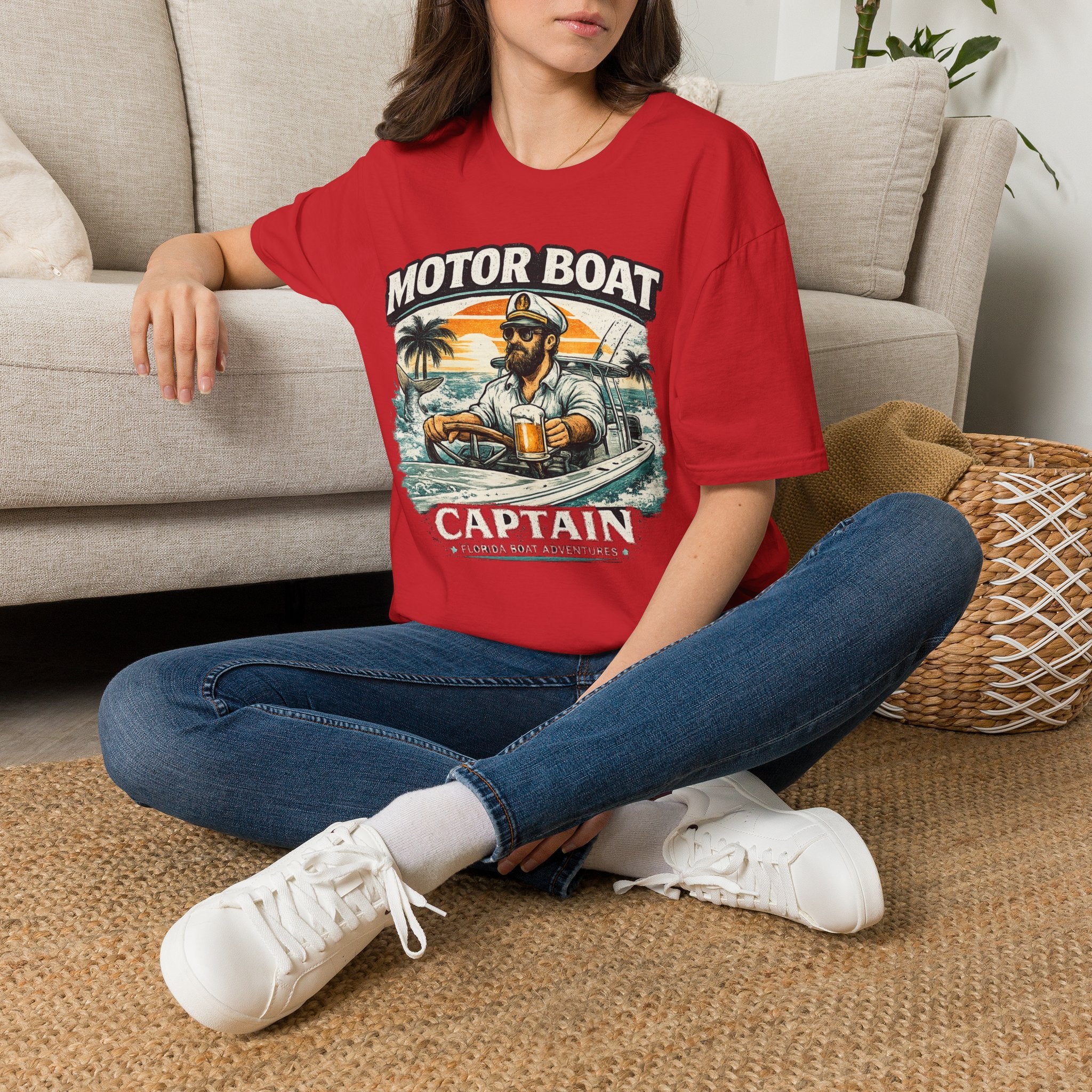 Motor Boat Captain - Florida Boating T-Shirt