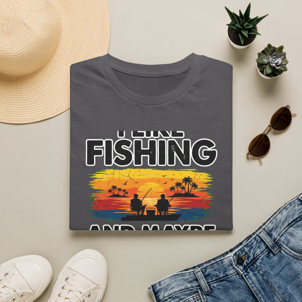 I Like Fishing And Maybe 2 People - Antisocial Fishing T-Shirt