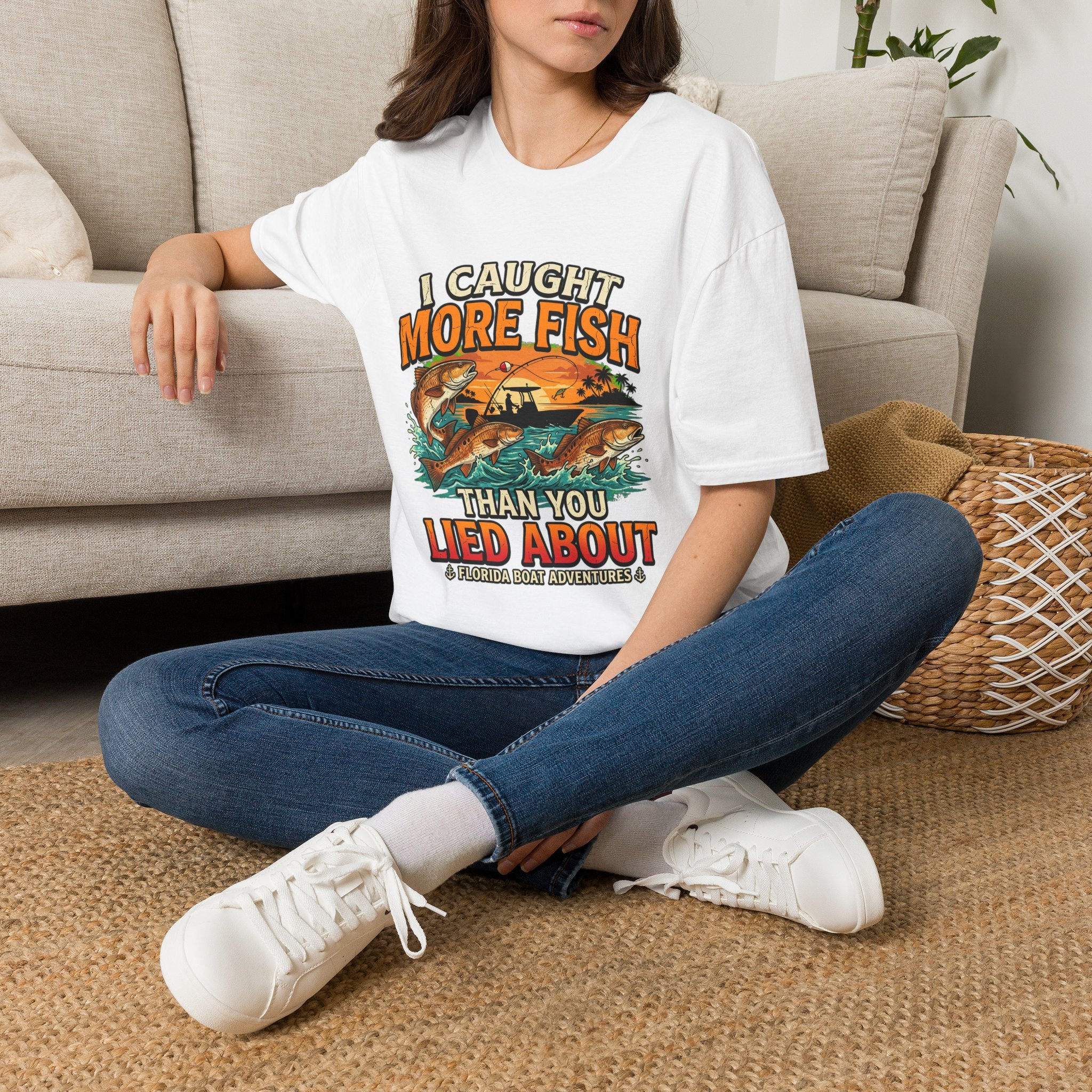 I Caught More Fish Than You Lied About - Funny Florida Fishing T-Shirt