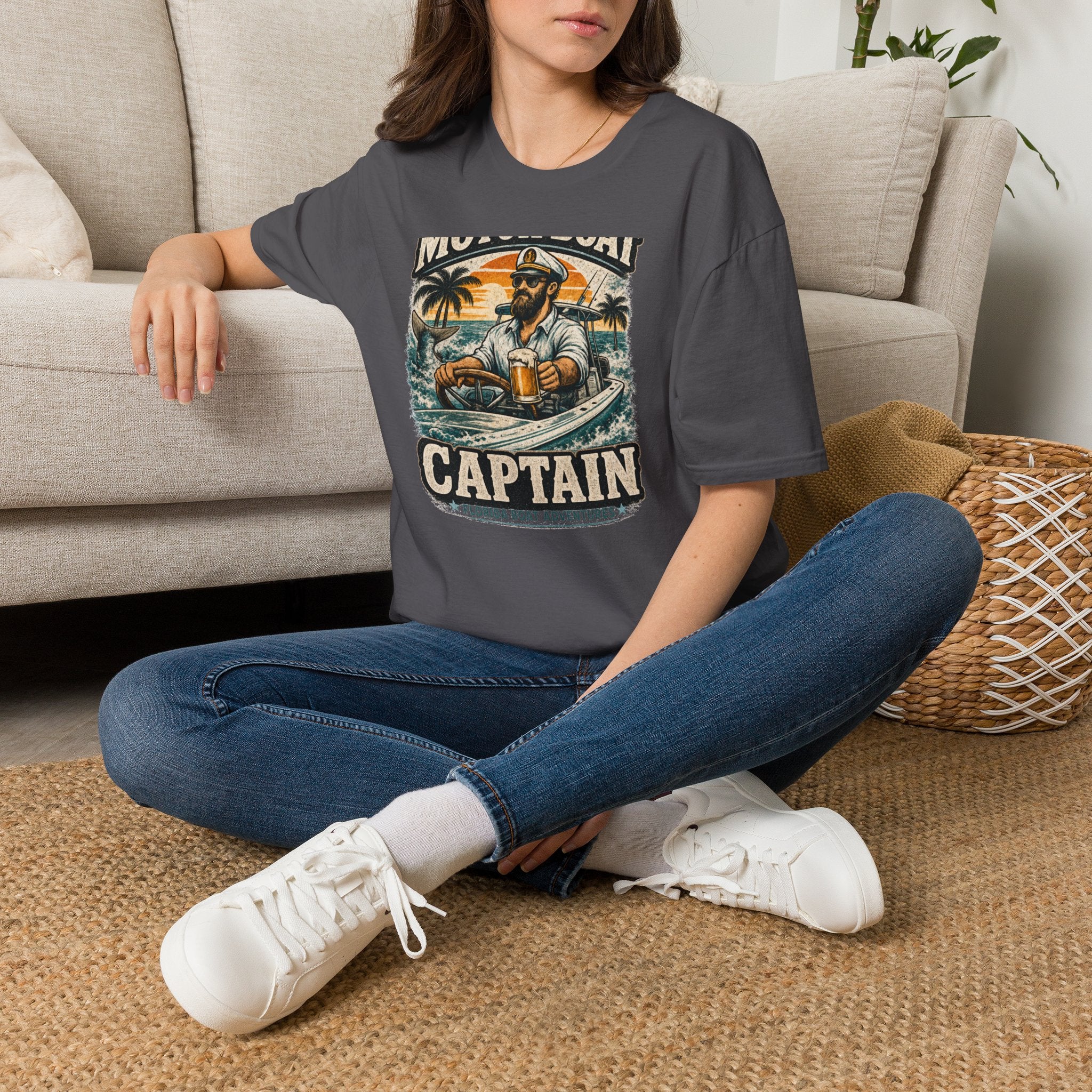 Motor Boat Captain - Florida Boating T-Shirt