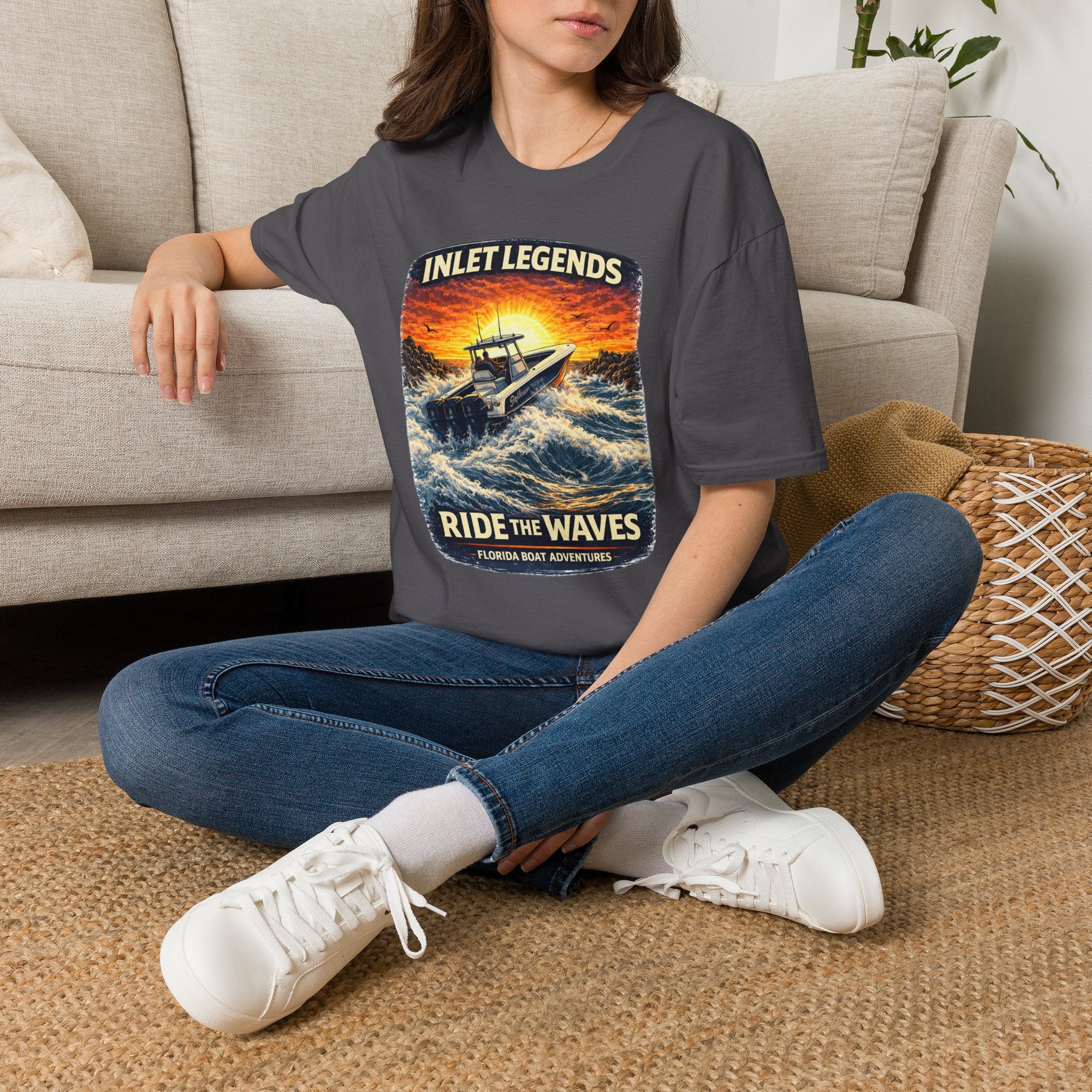 Inlet Legends Tee | Florida Boating & Offshore Fishing Shirt for Men | Gildan 6400 T-Shirt