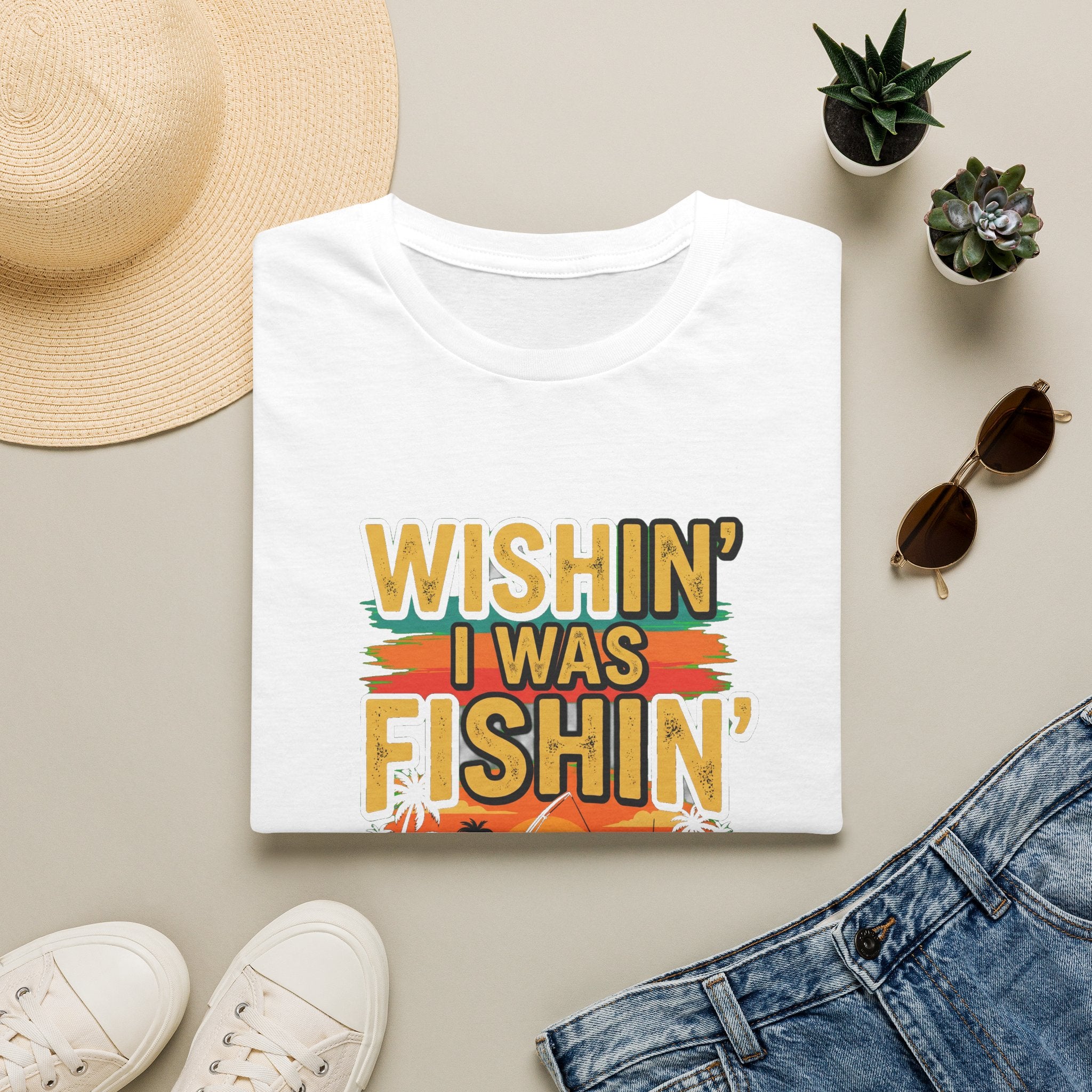 Wishin' I Was Fishin' - Florida Fishing T-Shirt