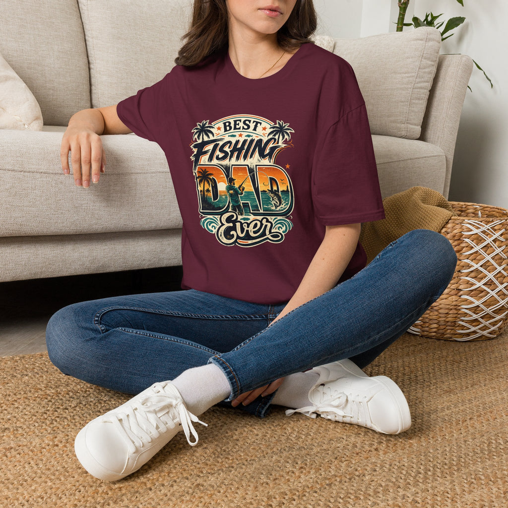 Best Fishing Dad Ever Tee | Florida Fishing Shirt for Men | Gildan 6400 Dad Gift T-Shirt