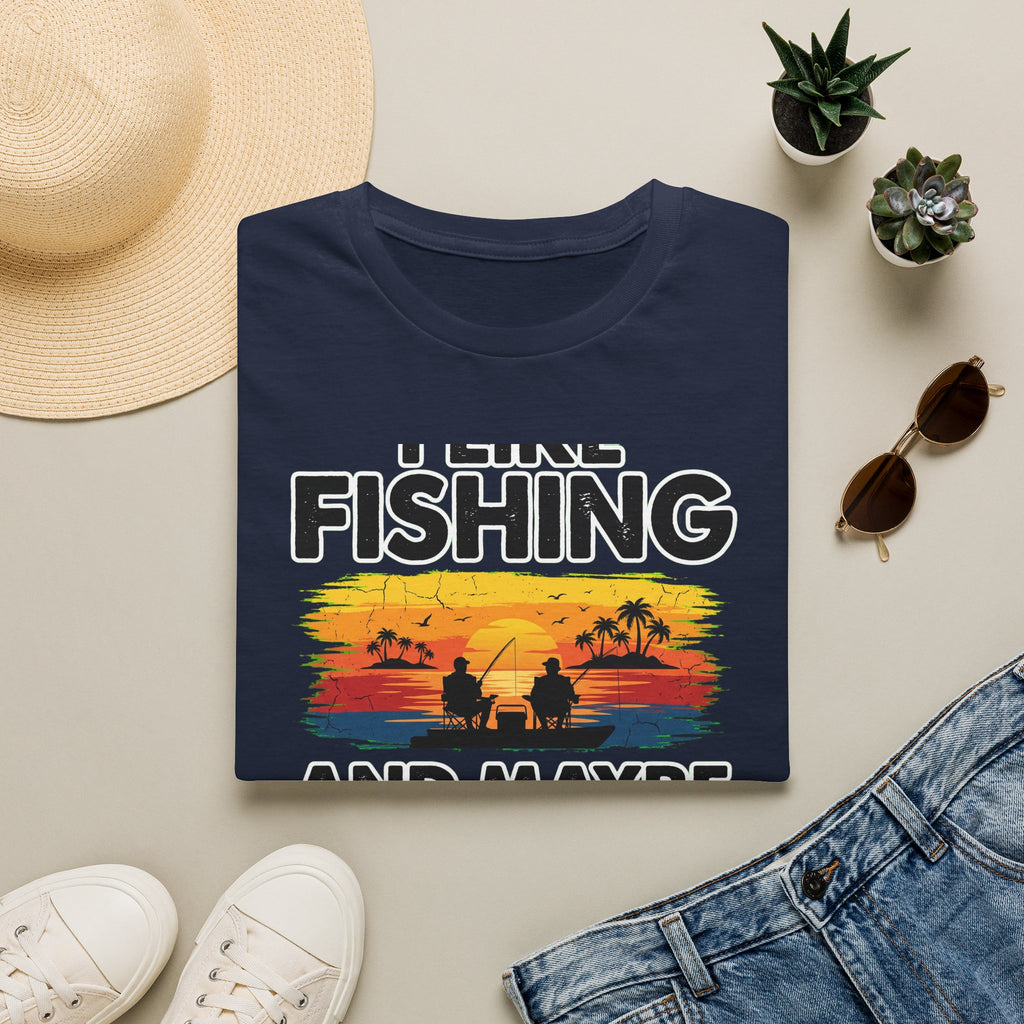 I Like Fishing And Maybe 2 People - Antisocial Fishing T-Shirt