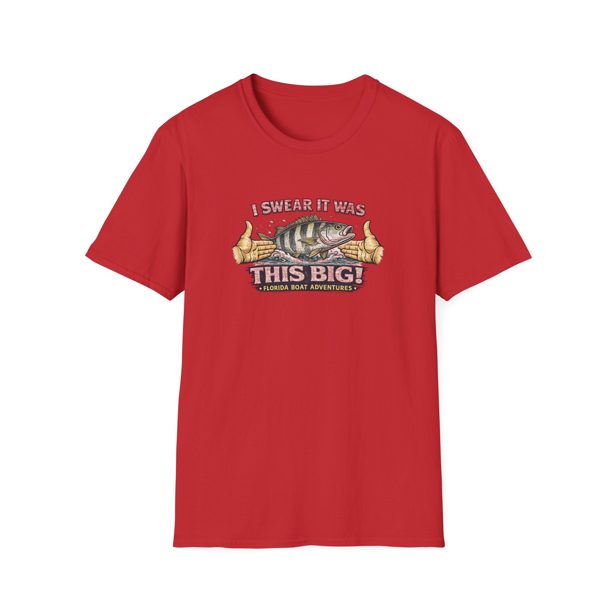 I Swear It Was This Big - Funny Fishing Exaggeration T-Shirt